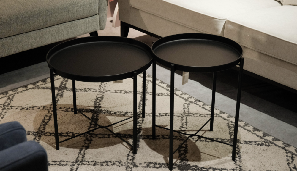 Hani Matt Black Tray Coffee Table