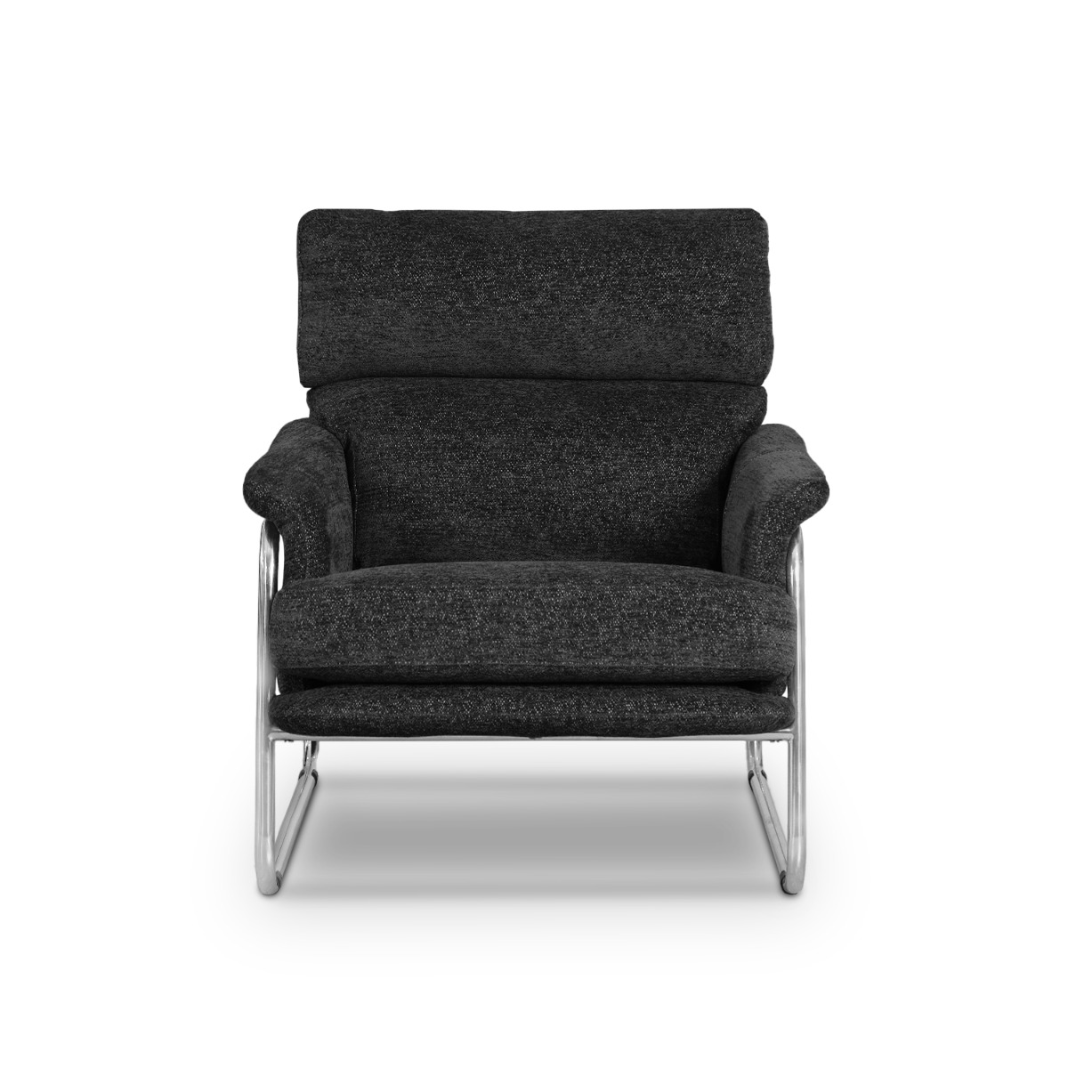 Jasper Mid Century Coal Grey Lounge Chair
