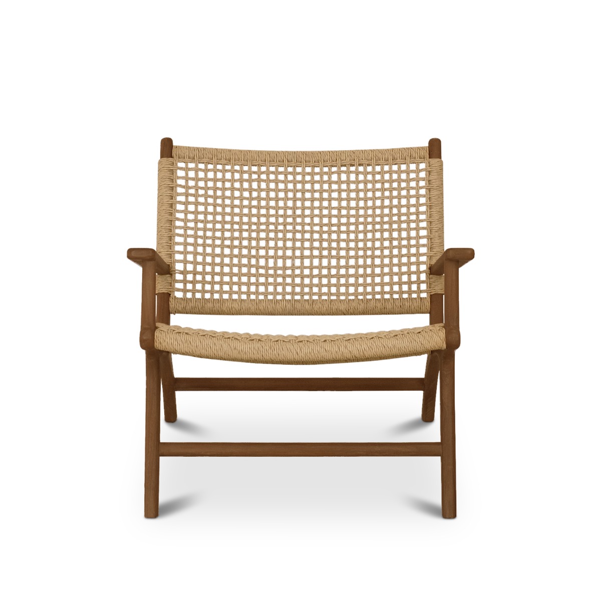 Laras Teak Brown Lounge Chair