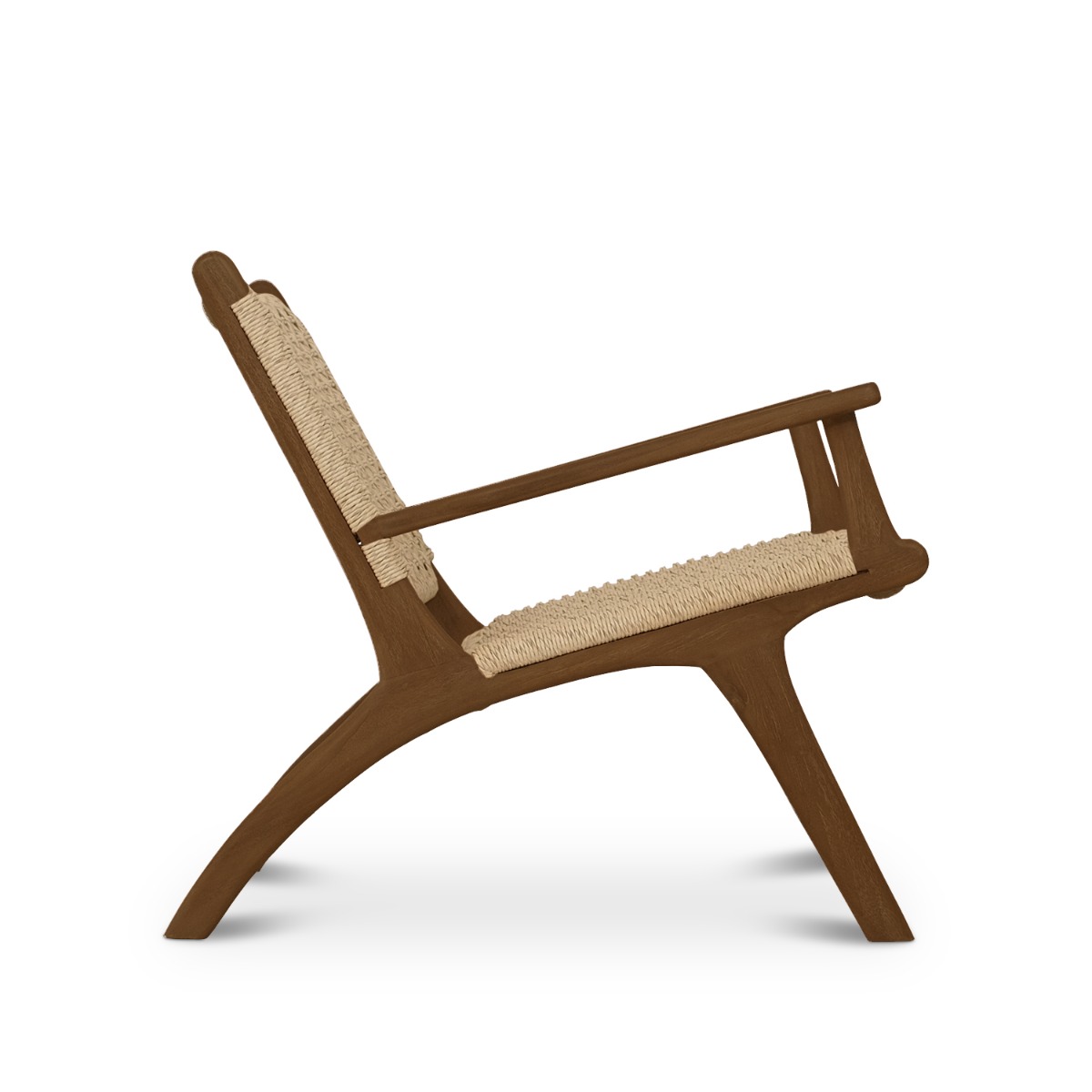 Laras Teak Brown Lounge Chair