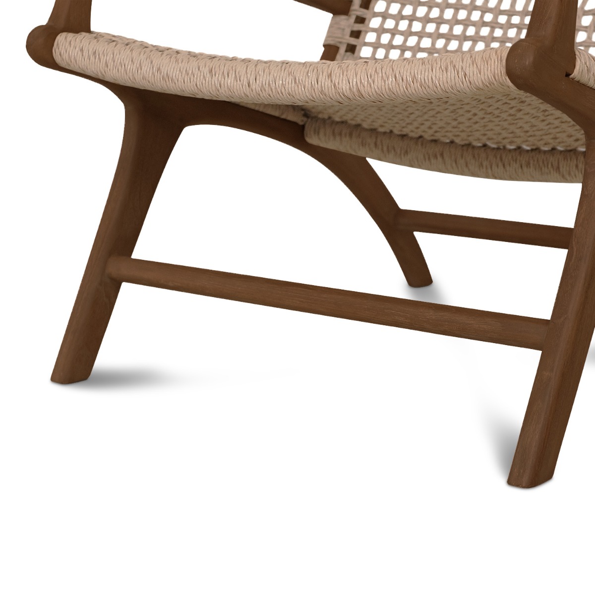 Laras Teak Brown Lounge Chair