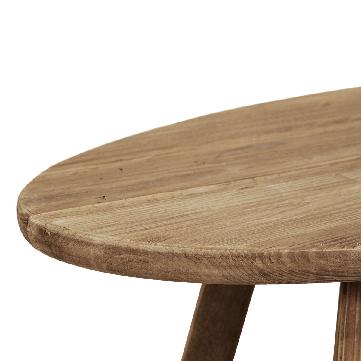 Reclaimed Wood Oval Coffee Table