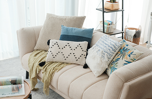 Snuggle up with soft furnishings