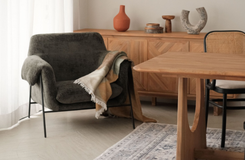 Designed to create personal space for lounging and relaxation