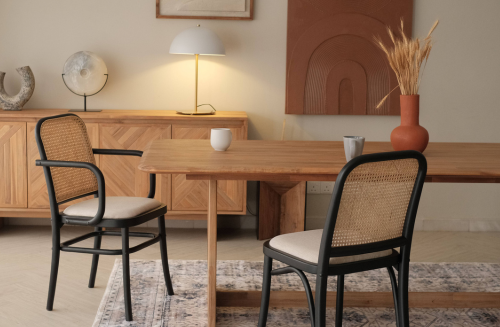 Dining table for placement even in smaller living spaces