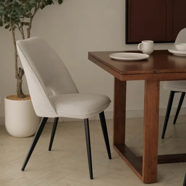 Mona Ivory Dining Chair
