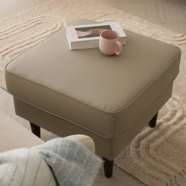 Jane Taupe Ottoman