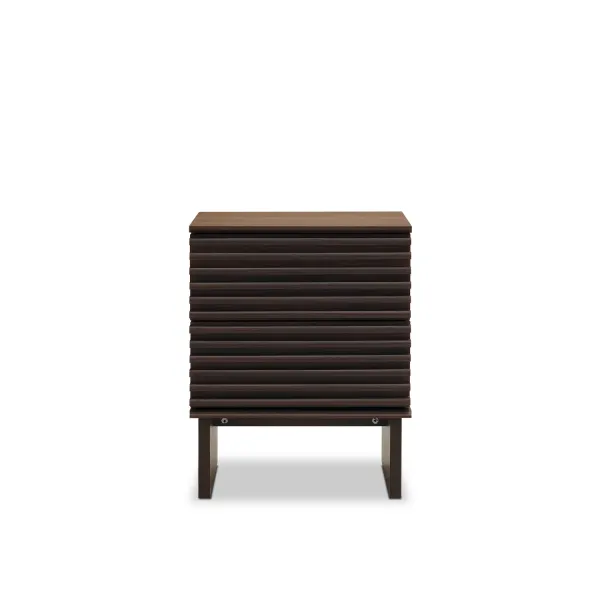 Linear Dark Brown Side Table