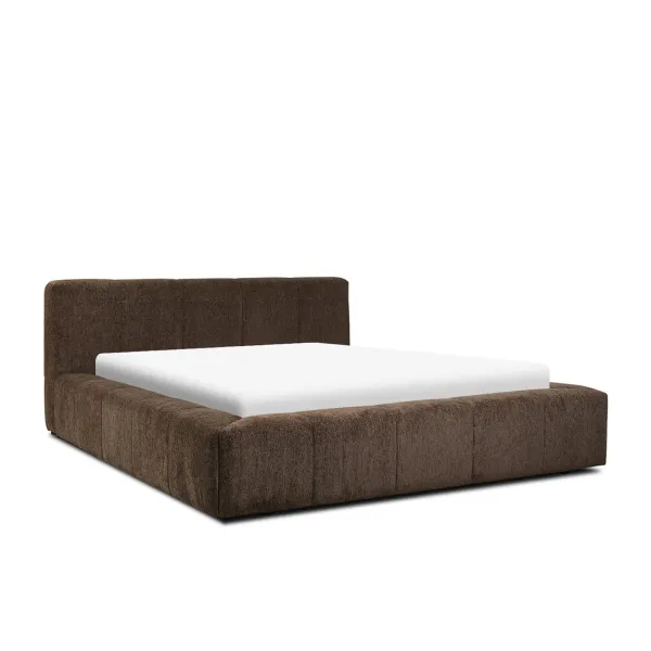 Rosa Coffee Brown King Bed