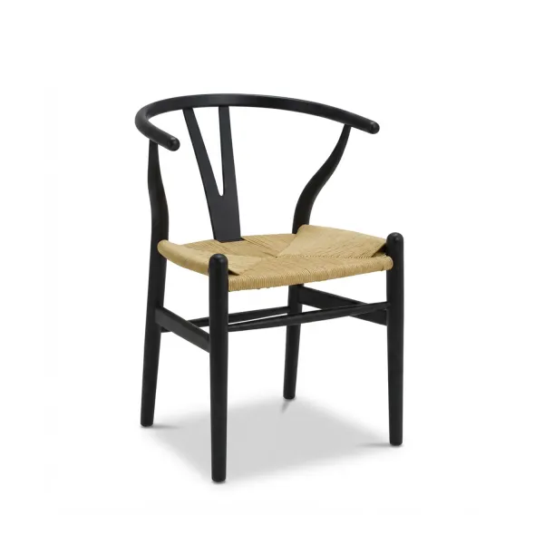 Replica Wishbone Chair - Ebony & Natural