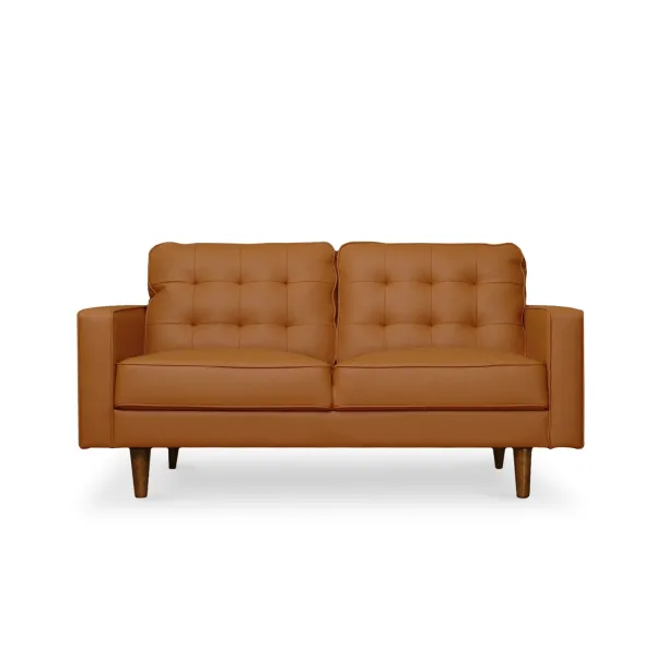 Jane Persimmon Mid-Century 2 Seater Sofa