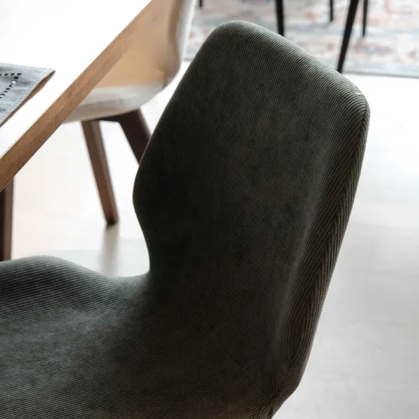 Brea Cappuccino Dining Chair - Hunter Green