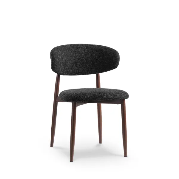 Bliss Walnut Dining Chair Charcoal