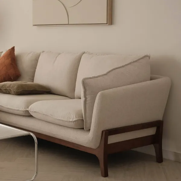 Brett Light Grey Left Sectional Sofa