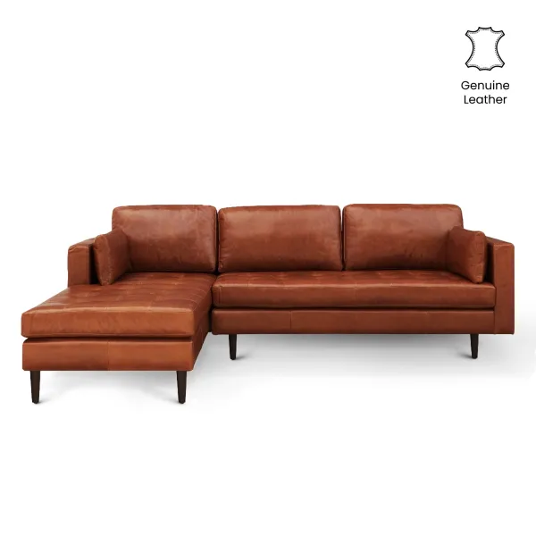 Arthur Right Sectional Sofa Anilina Leather
