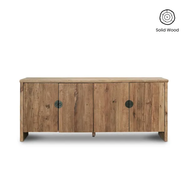 Reclaimed Wood 4 Doors Sideboard