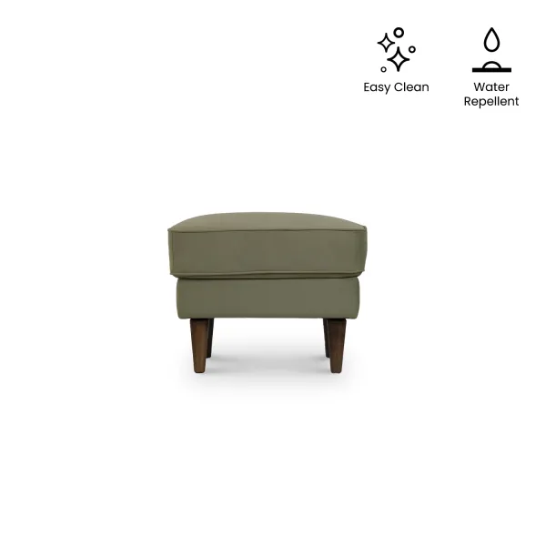 Jane Olive Green Ottoman