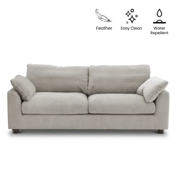 Harbor Oatmeal 3 Seater Sofa