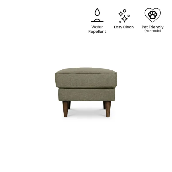 Jane Retro Green Ottoman