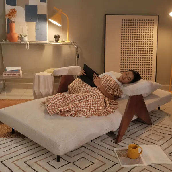 Lola Oatmeal Sofa Bed