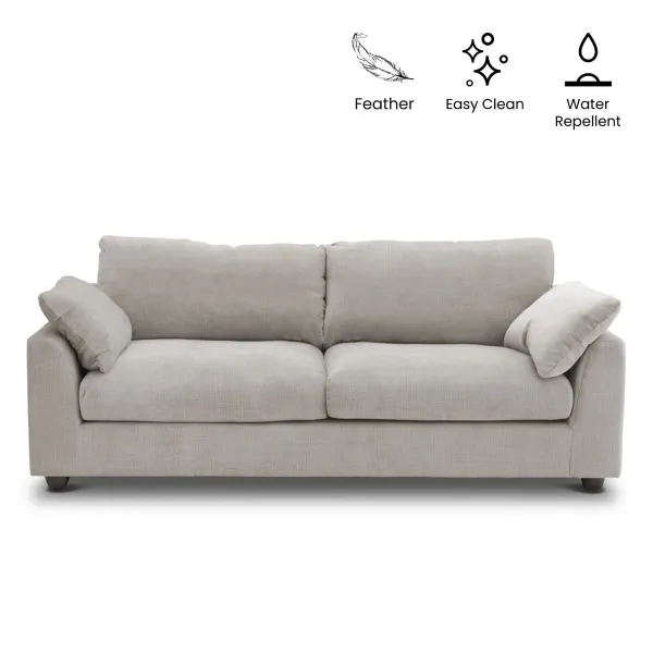 Harbor Oatmeal 3 Seater Sofa