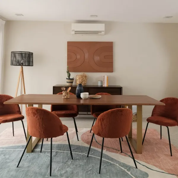 Leighton Natural Live Edge Dining Table 230cm