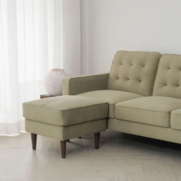 Jane Olive Green Ottoman