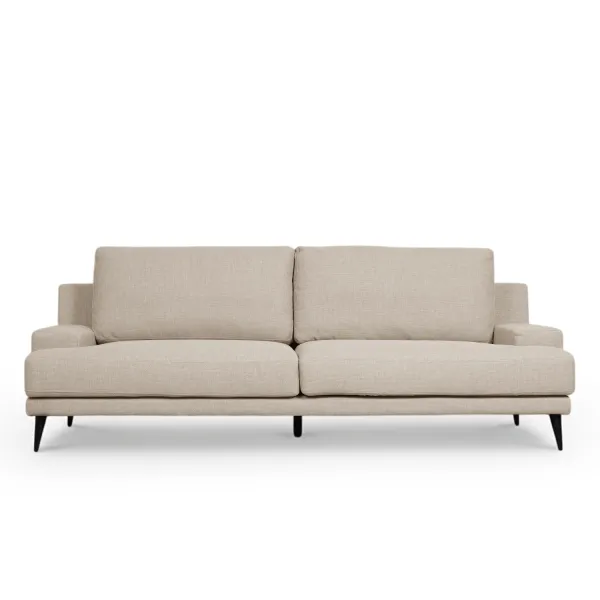 Hendrick Light Beige 3 Seater Sofa