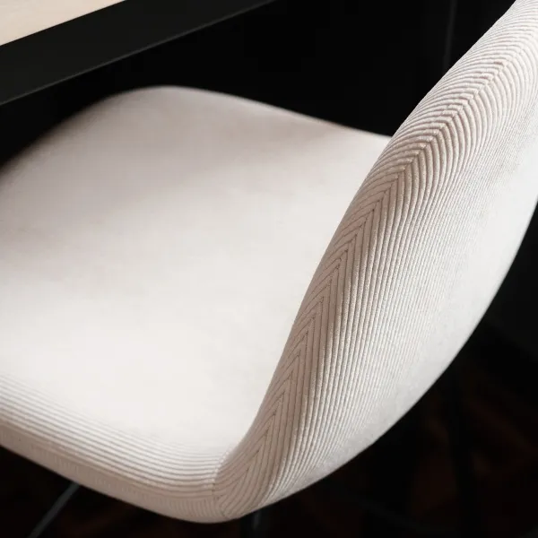 Sera Counter Stool Ivory Corduroy