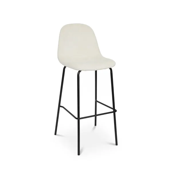 Sera Bar Stool Ivory Corduroy