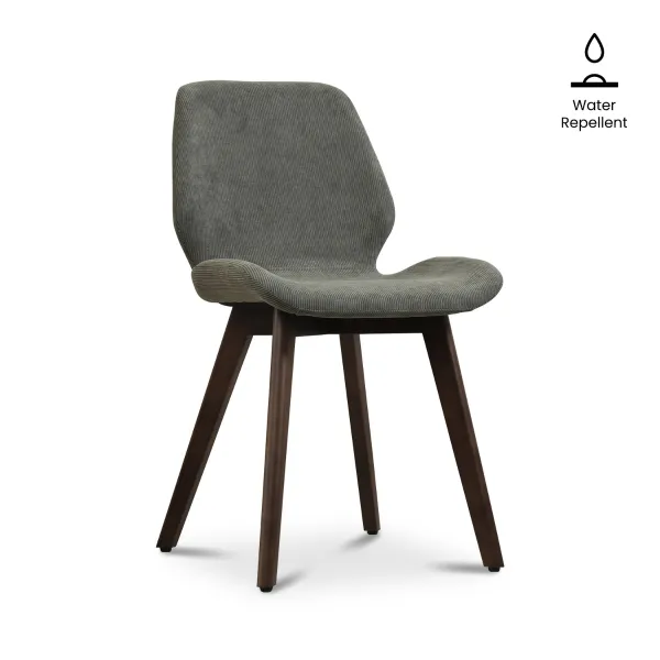 Brea Cappuccino Dining Chair - Hunter Green
