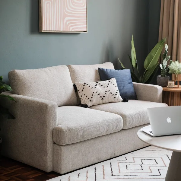 Archer Sand Beige 2 Seater Sofa