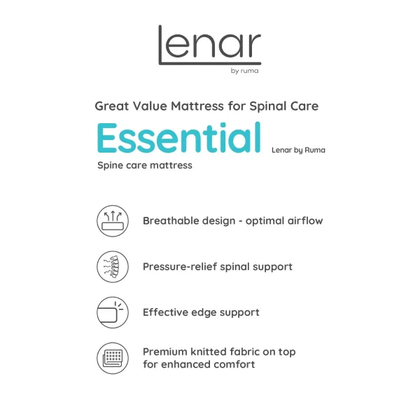 Lenar Essential Spine Care Single Mattress