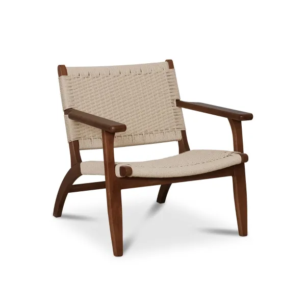 Dallas Brown Lounge Chair Natural