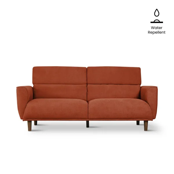 Jake Brick Red 3 Seater Sofa