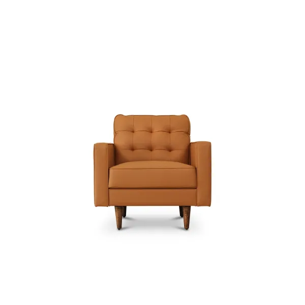 Jane Persimmon Mid-Century 1 Seater Sofa