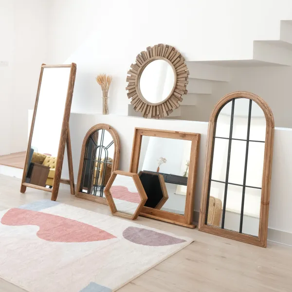 Reclaimed Wood Standing Mirror