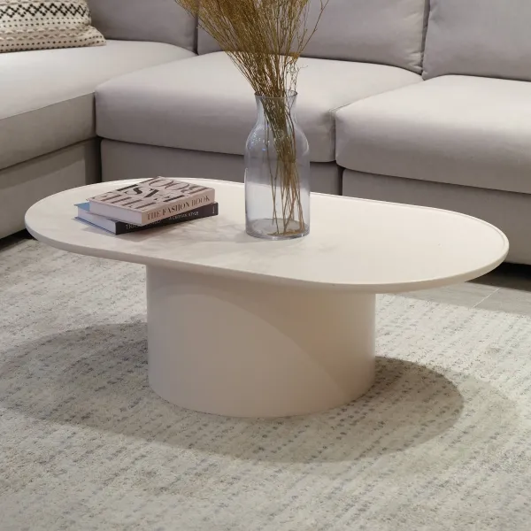Orb Cream Oblong Coffee Table