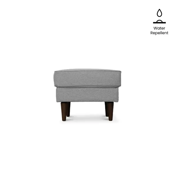 Jane Light Grey Ottoman