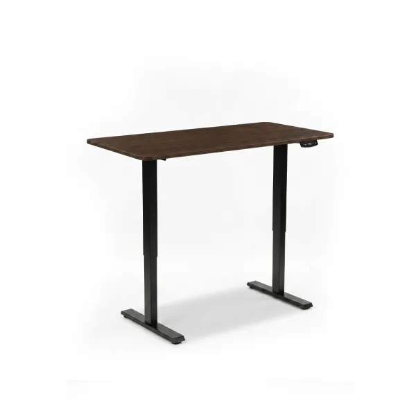 Felix Adjustable Standing Desk 140x70cm - Walnut & Matt Black