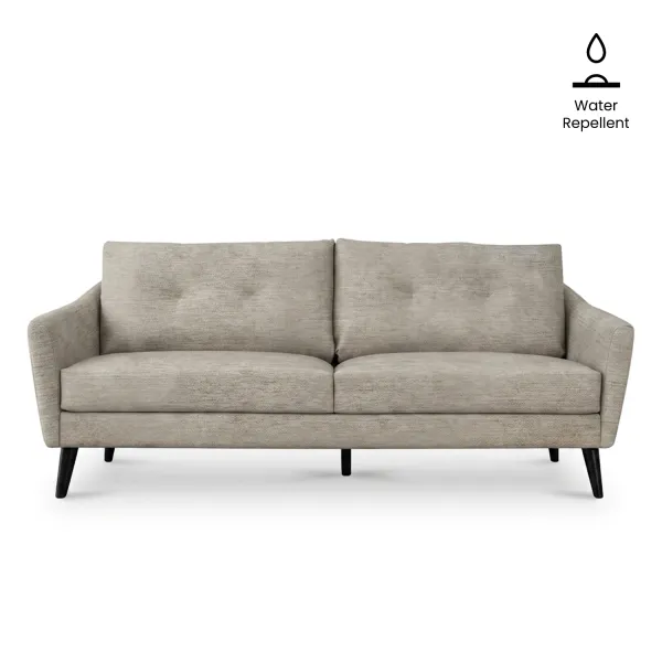Thalia Light Greige 4 Seater Sofa