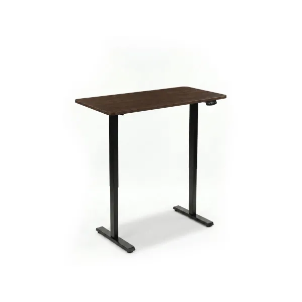 Felix Lite Adjustable Standing Desk 120x60cm - Walnut & Matt Black