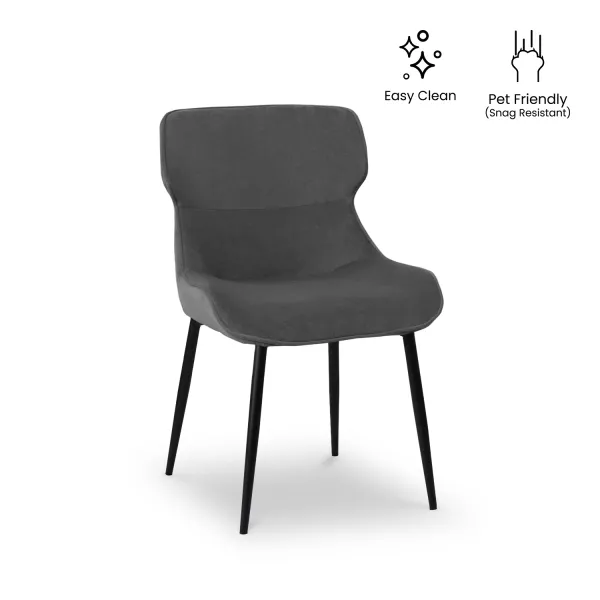 Mateo Smoke Grey Dining Chair