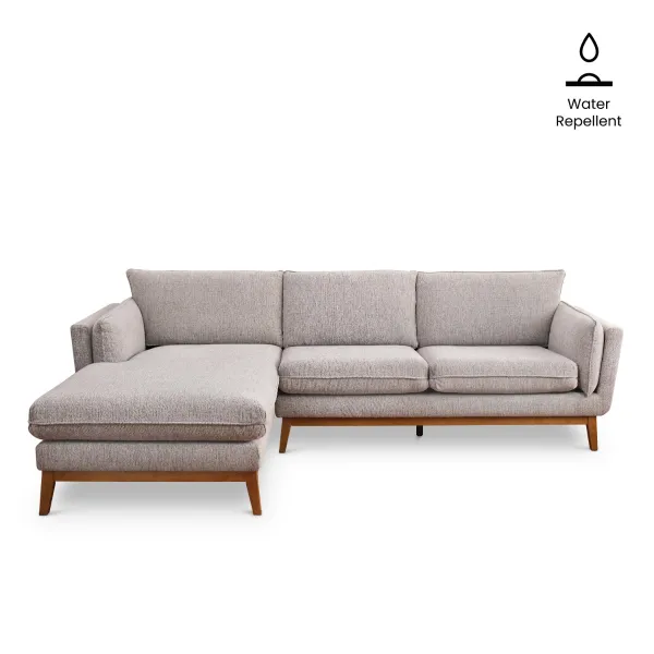 Bryant Light Grey Right Sectional Sofa