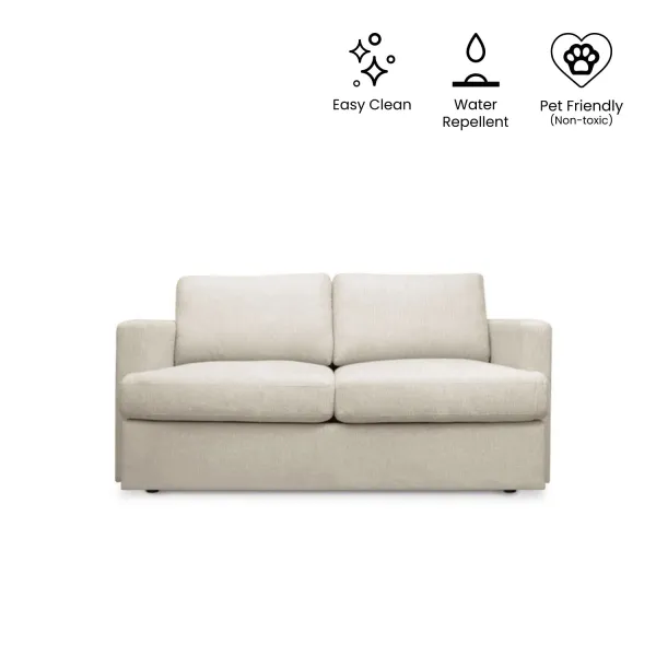 Archer Light Beige 2 Seater Sofa