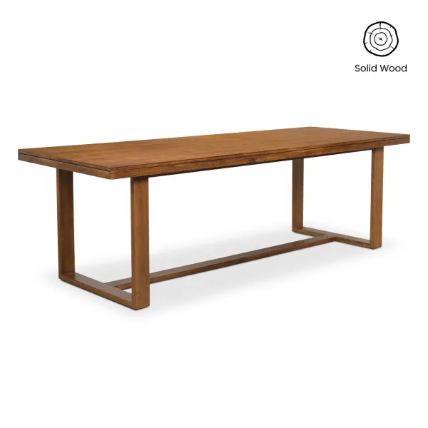 Clara Cedar Brown Dining Table 240cm