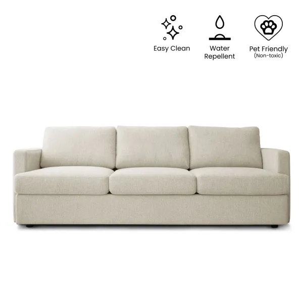 Archer Light Beige 3 Seater Sofa