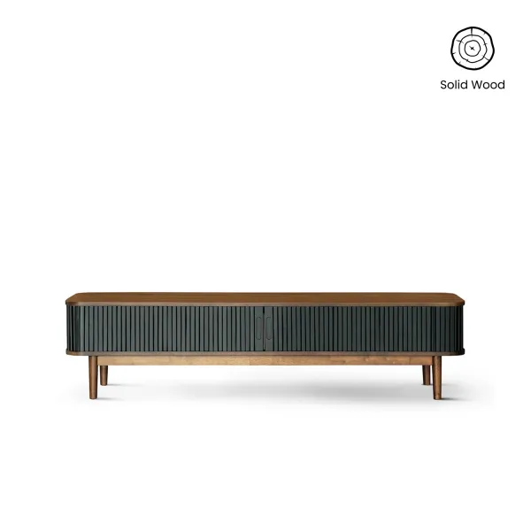 Tyler Ebony Low TV Cabinet 180cm