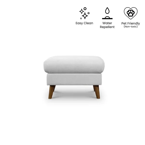 Riko Light Grey Ottoman