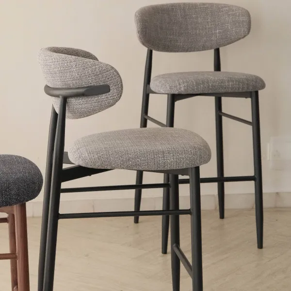 Bliss Ebony Counter Stool Slate Grey